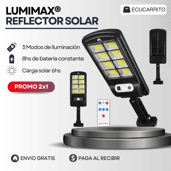 LUMIMAX REFLECTOR SOLAR - ADIÓS A TODAS LAS INSEGURIDADES DE TU HOGAR